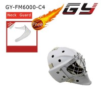 Professional street hockey goalie mask hot sale white color 